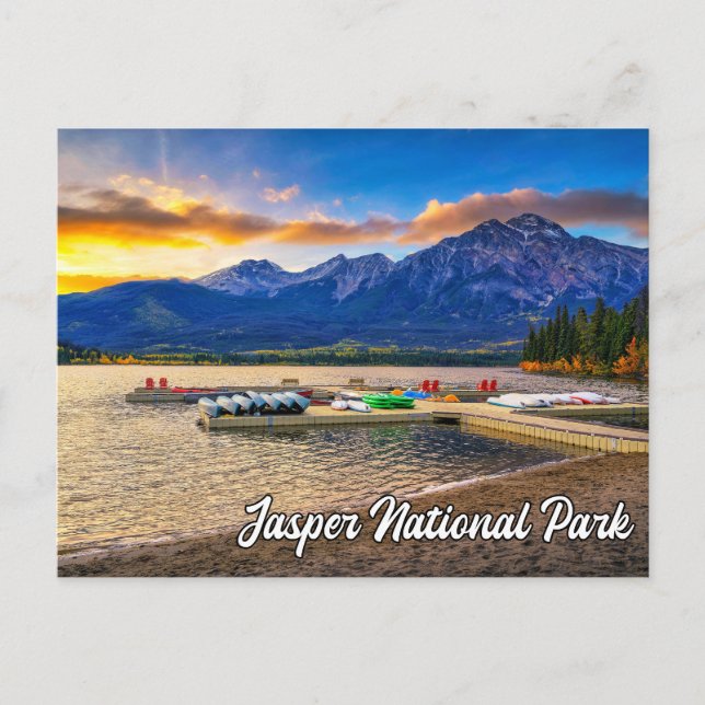 Jasper National Park, Alberta, Kanada Vykort (Framsida)