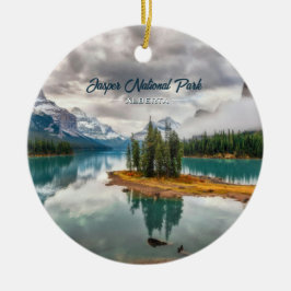 Jasper National Park Banff Kanada Souvenir Julgransprydnad Keramik