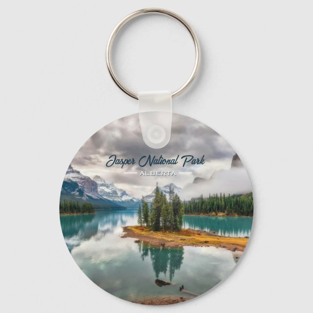Jasper National Park Banff Kanada Souvenir Nyckelring (Framsida)