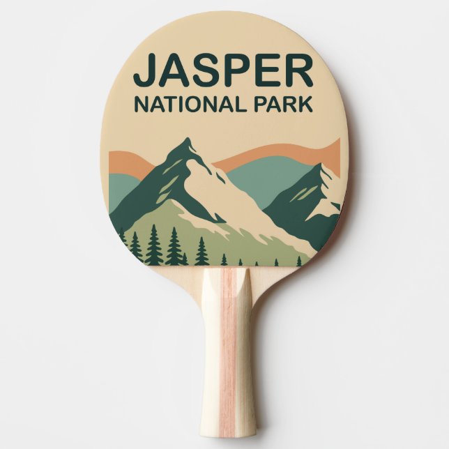 Jasper National Park Canada Scenic Nature Art Pingisracket (Framsidan)