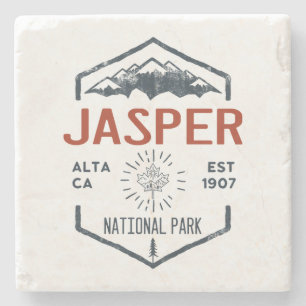 Jasper National Park Canada Vintage Distress Stenunderlägg