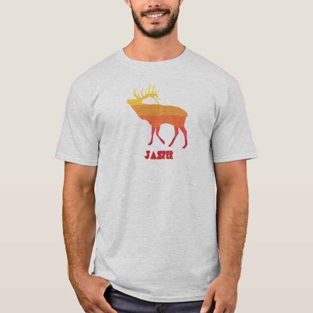Jasper National Park Elk T Shirt (Framsida)