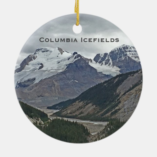 Jasper National Park Glacier Travel Ornament (Baksidan)
