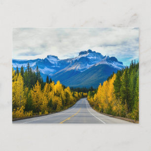 Jasper National Park, Kanada i Fall Vykort