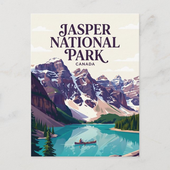 Jasper National Park Kanada Vykort (Framsida)