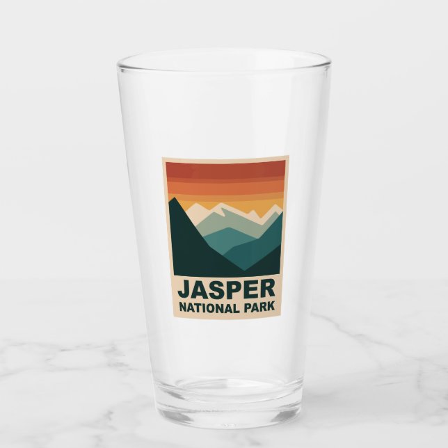Jasper National Park Minimalistisk Utomhusdesign Glaskopp (Framsida)