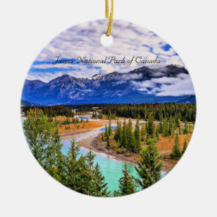 Jasper National Park of Canada Julgransprydnad Keramik