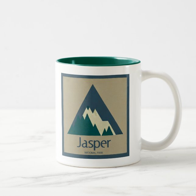 Jasper National Park Rustik Två-Tonad Mugg (Höger)