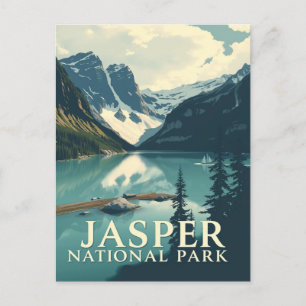 Jasper National Park Travel Nature Vykort
