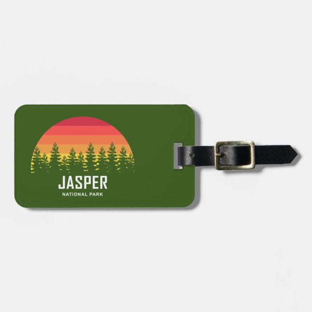 Jasper nationalpark bagagebricka (Horisontell Framsida)