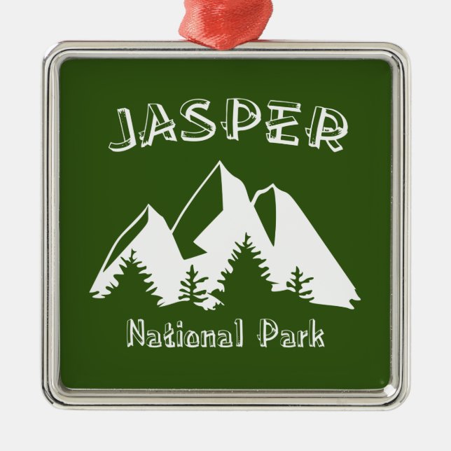 Jasper nationalpark julgransprydnad metall (Framsidan)