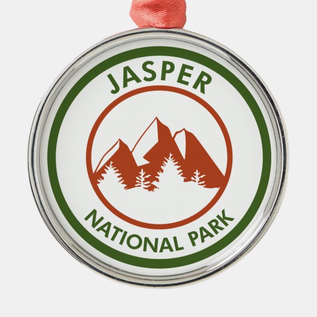 Jasper nationalpark julgransprydnad metall (Framsidan)