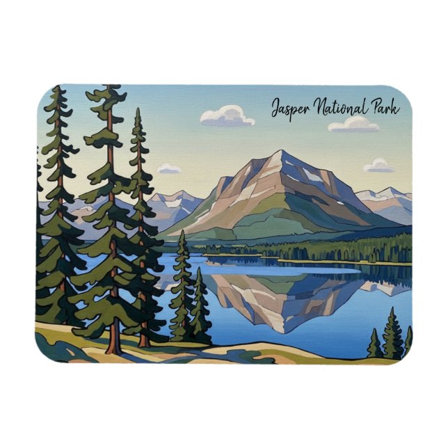 Jasper nationalpark Kanada Magnet (Horisontell)