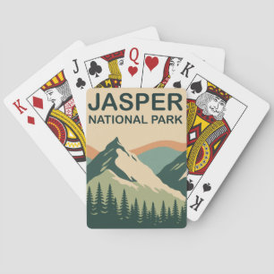 Jasper Nationalpark Kanada Naturskön Konst Casinokort