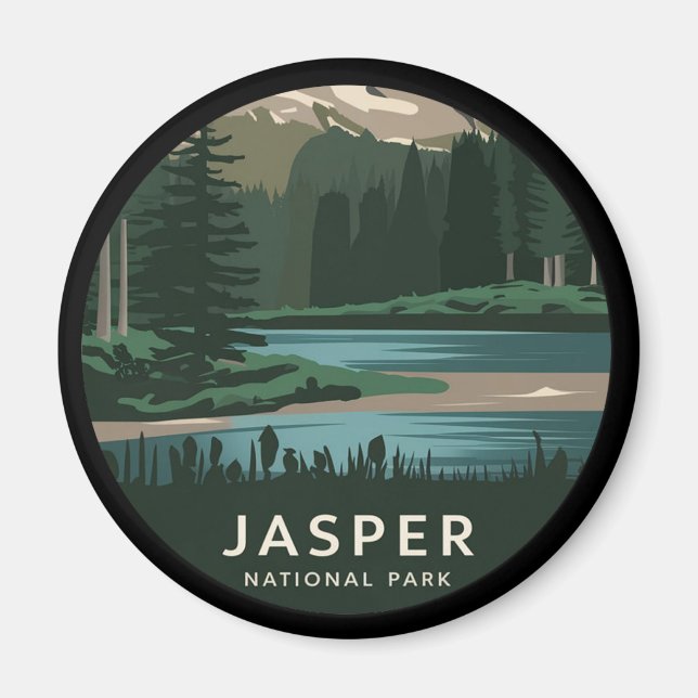 Jasper nationalpark magnet (Framsidan)