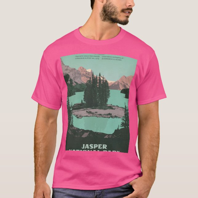Jasper nationalpark Poster grafik T Shirt (Framsida)