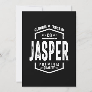 Jasper Personlig Namn Födelsedagspresent Inbjudningar