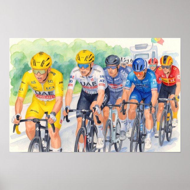 Jasper Philipsen vinner etapp 13 Tour de France Poster (Framsidan)