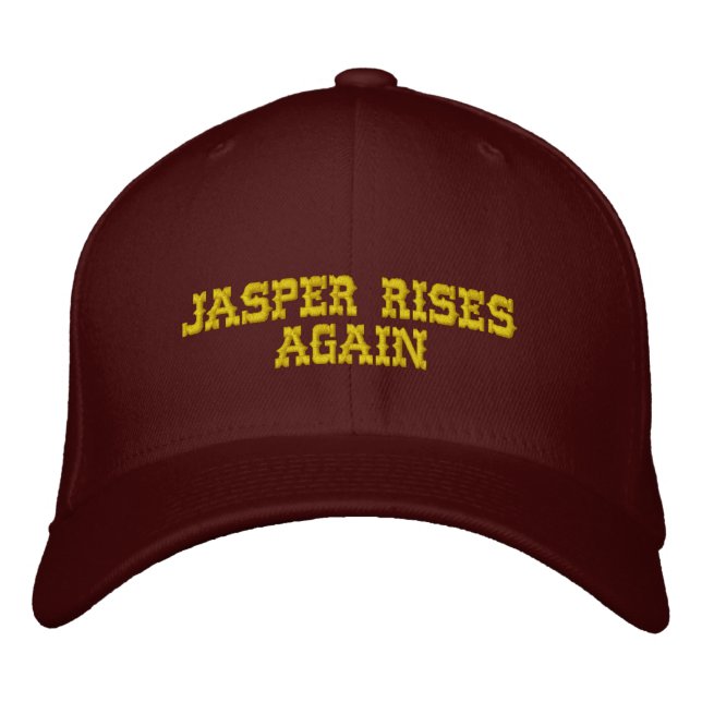 Jasper Rises Embroiderade Hat Broderad Keps (Framsida)