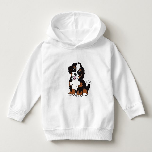 Jasper-the-Puppy Baby Pullover Hoodie Tee (Framsida)