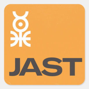 Jast Sticker Lakan Fyrkantigt Klistermärke