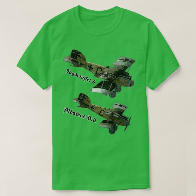 Jasta 5 Albatros D  T Shirt (Design framsida)