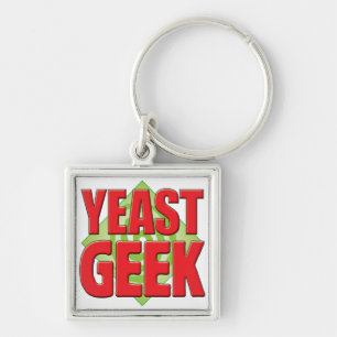 JästGeek v2 Fyrkantig Silverfärgad Nyckelring