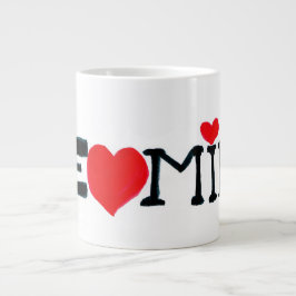 Jätte BE MINE Alla hjärtans dags-mugg Jumbo Mugg