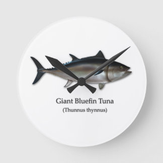 Jätte- Bluefintonfisk Rund Klocka