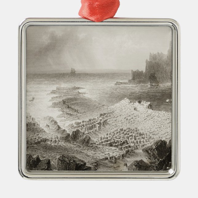 Jätte Causeway från över Julgransprydnad Metall (Framsidan)