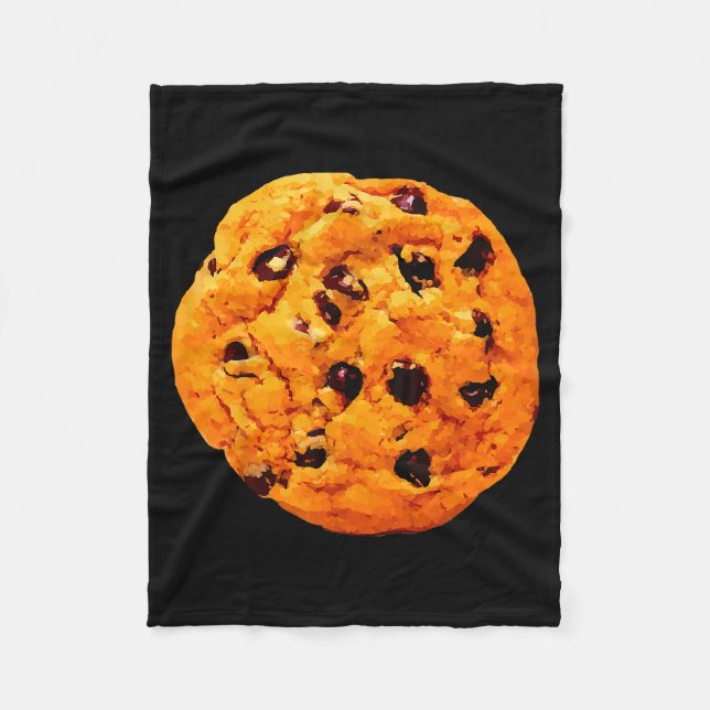 Jätte chokladflis kaka fleecefilt (Framsidan)