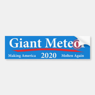 Jätte- danande smälta Amerika för Meteor 2020 i Bildekal