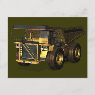 Jätte Dump Truck Vykort