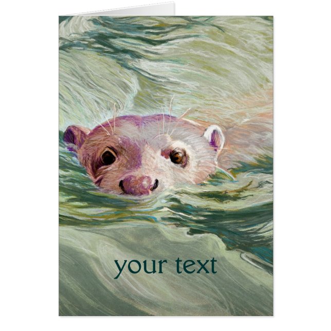 Jätte- flodutterkonst hälsningskort (Framsidan)