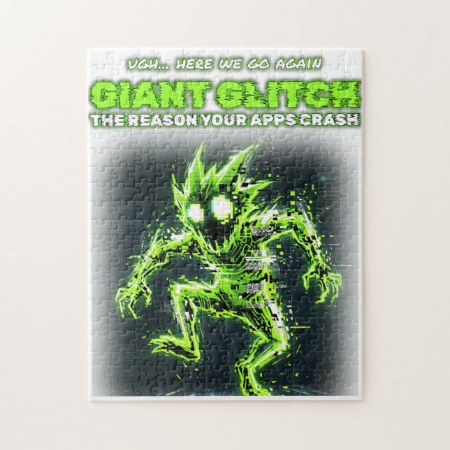 Jätte Glitch Monster Pussel (Vertikal)