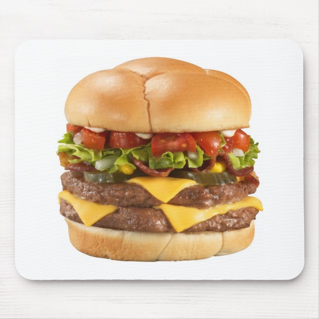 Jätte- hamburgaremousepad musmatta (Framsidan)