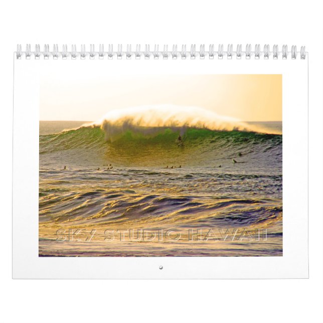Jätte- Hawaii surfakalender Kalender (Omslag)
