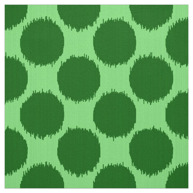 Jätte- Ikat pricker, limefrukt- och smaragdgrönt Tyg (Provkarta)