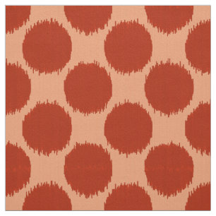 Jätte- Ikat pricker, mandarinorangen och tänder Tyg