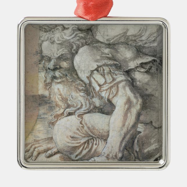 Jätte Julgransprydnad Metall (Framsidan)