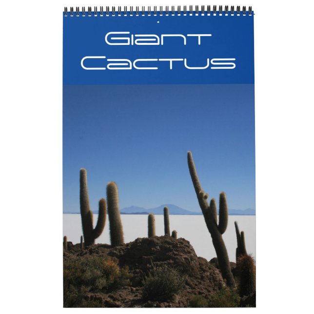 jätte kaktus bolivia kalender (Omslag)