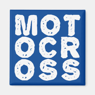 Jätte Motocross Logotyp Dirt Bike Kylskåpsmagnet