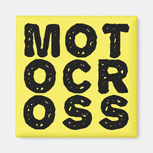 Jätte Motocross Logotyp Dirt Bike Kylskåpsmagnet