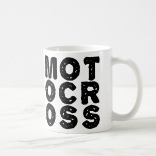 Jätte Motocross Logotyp Smutsig Cykel Mugg Eller R