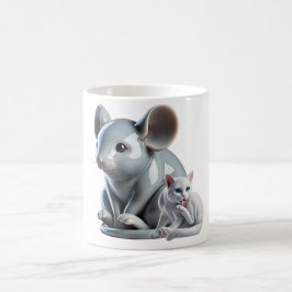 “Jätte Mus & Liten Katt Kaffemugg