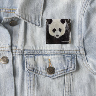 Jätte- Panda i snö Knapp
