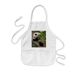 Jätte- Pandabjörn & babyPandaförkläde Barnförkläde