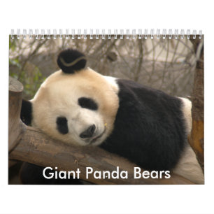 Jätte- Pandabjörnkalender, jätte- Pandabjörnar Kalender