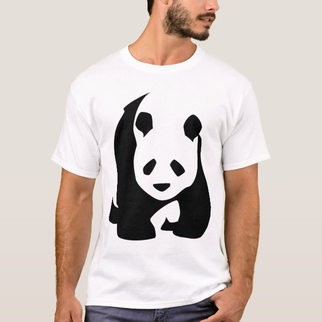 Jätte- Pandatshirt T-shirt (Framsida)