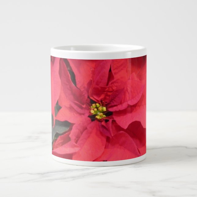 Jätte Poinsettia-mugg Jumbo Mugg (Framsidan)